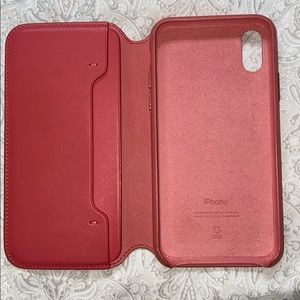 Apple iPhone XS Leather Folio